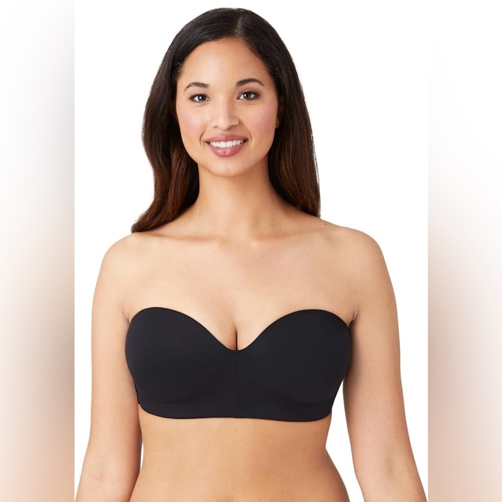 NWT New Wacoal Black Staying Power Strapless Convertible Bra Size 34C